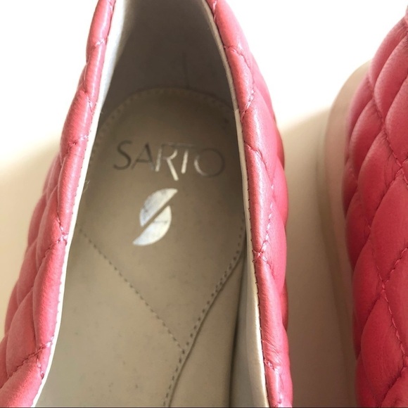 NEW Franco Sarto Prato 3 Quilted Slip On Sneaker Pink 8 - Picture 5 of 5